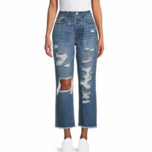 Vanilla Star 90's Boyfriend Jeans Size‎ 21 Straight Super High Rise Button Fly